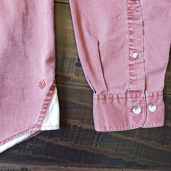 Columbia XCO Men's Sunwashed Maroon Cotton Casual - Picture 9 of 14